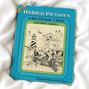 VTG 1981 Highlights Hidden Pictures Activity Book Puzzle‎ Games Seek Find Kids